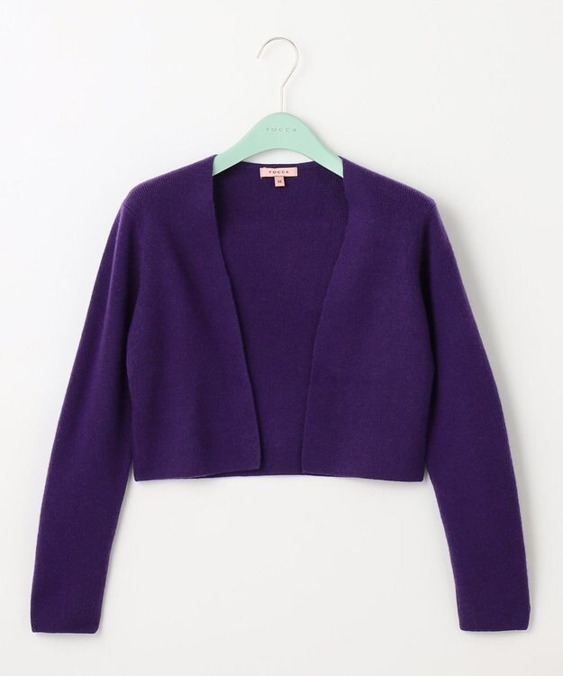 TOCCA 【洗える！】CASHMERE BOLERO ボレロ パープル系