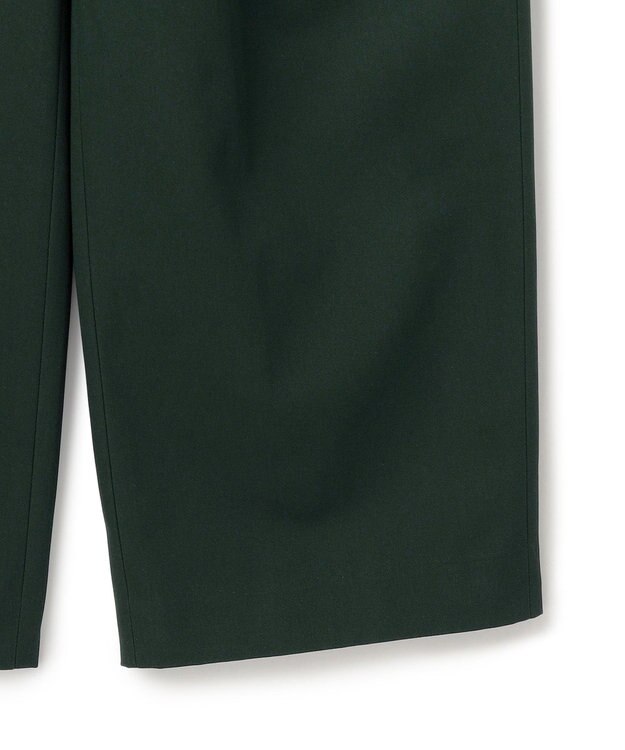 BEIGE， 【洗える】GAZANIA / コットンチノ2タックワイドパンツ Forest Green