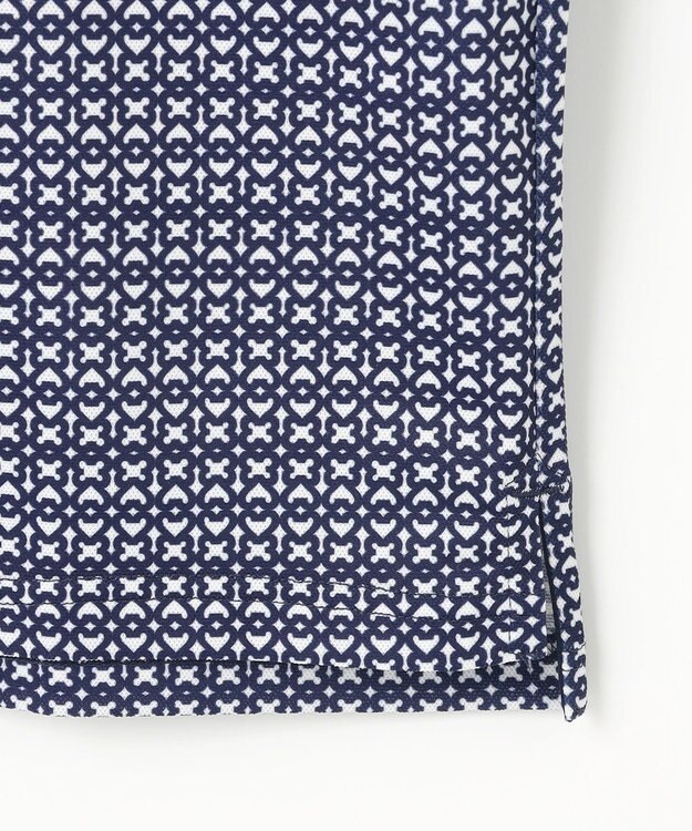 23区GOLF 【MEN】モノグラム柄  半袖ポロシャツ ネイビー系5