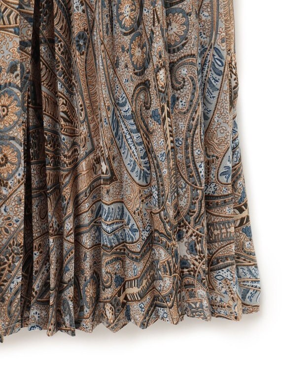 J.PRESS YORK STREET 【WOMEN】エアリープリーツ デザインスカート ブルー系5