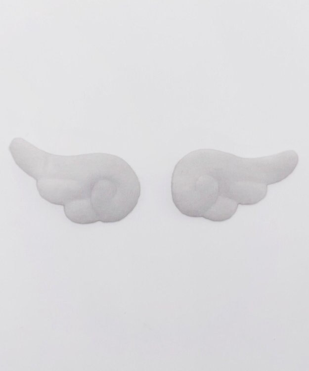 WEGO L2P羽ブローチクリップ ホワイト