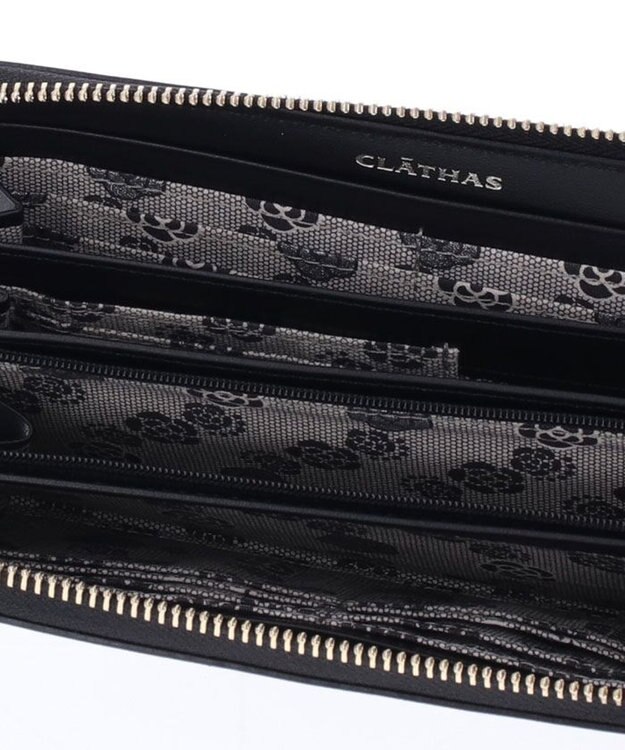 CLATHAS シストロン ラウンド長財布 ブラック