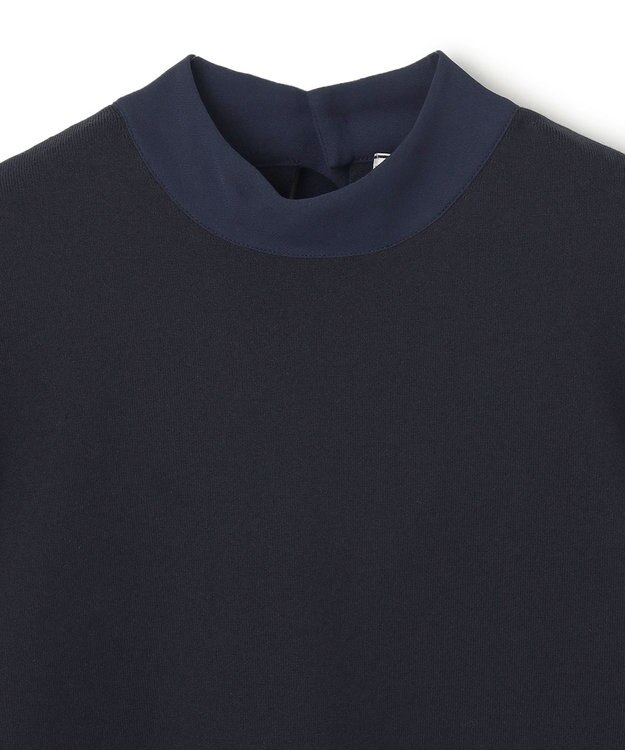 BEIGE， 【洗える・Precious3月号掲載】PROTEA / 異素材バックタイディティールニット Navy