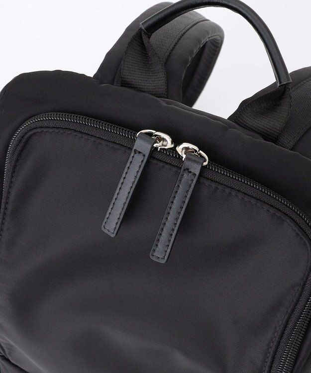 ICB 【4/3-4/19期間限定・受注生産】選べるチャーム 8ポケットナイロンリュック カスタマイズ ファー白&フェイクレザーロープ白