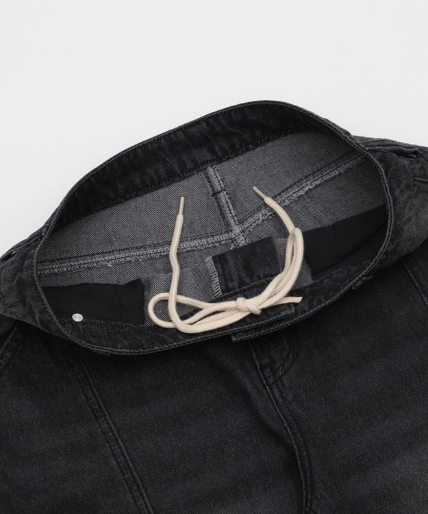 WEGO 【ユニセックス着用ITEM】スウィッチングフレアデニムパンツ デニムブラックソノタ