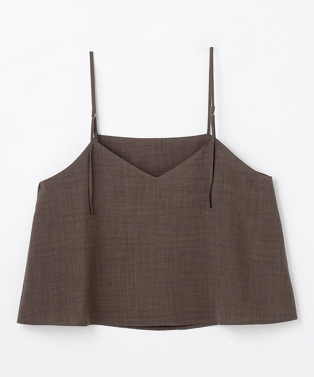 ANY 【2SET】2WAYビスチェ×ワイドパンツセットアップ ブラウン