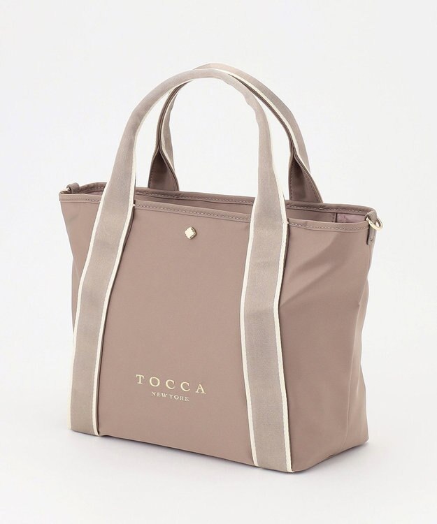 TOCCA BICOLOR RIBBON NYLON M トートバッグ M ベージュ系