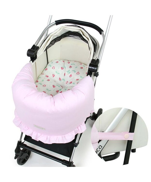 PET PARADISE ペットパラダイス クール カートクッション  《いちご＆お花柄》 いちご＆お花