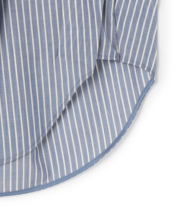 ICB 【先行予約】シルフィーローン スキッパータックデザインブラウス デニムストライプ