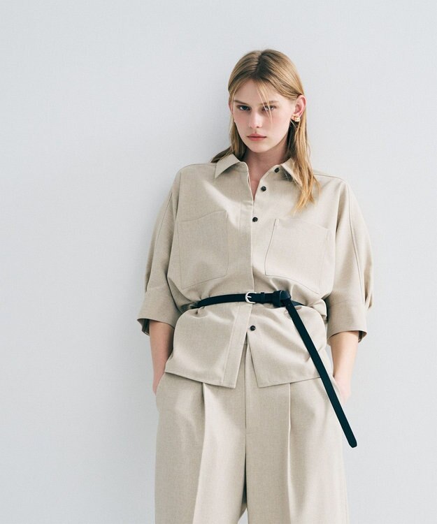 uncrave フェイクレザー 細ベルト ブラック