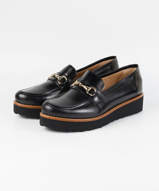 BONTRE 【BONTRE/ボントレ】厚底ビットローファー/16951-UA ブラック