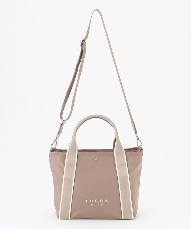TOCCA BICOLOR RIBBON NYLON M トートバッグ M ベージュ系