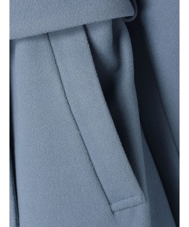 earth music&ecology ２ｗａｙカラーロングコート Blue