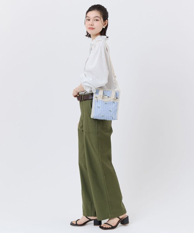 LeSportsac MINI N/S TOTE/ジャスミンストライプ ジャスミンストライプ