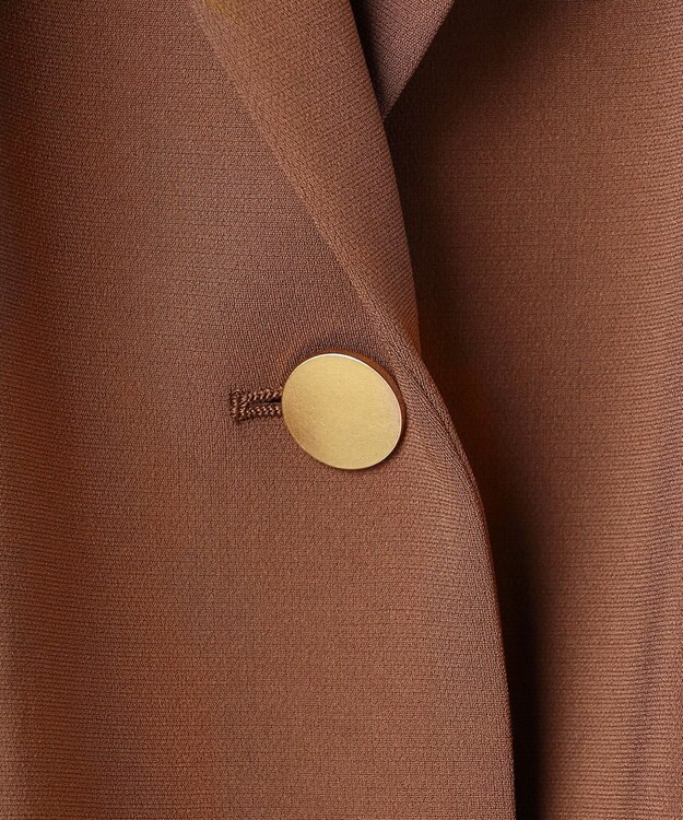 BEIGE， 【VERY NaVY掲載】GYPSUM / シルキータッチ ショールカラージャケット Brown