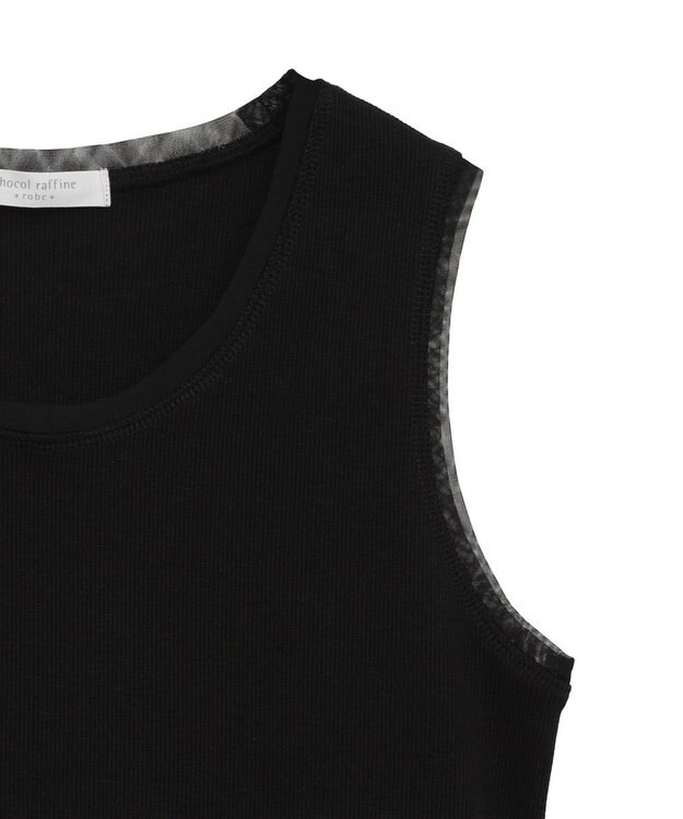 Green Parks チュールドッキングタンクトップ Khaki