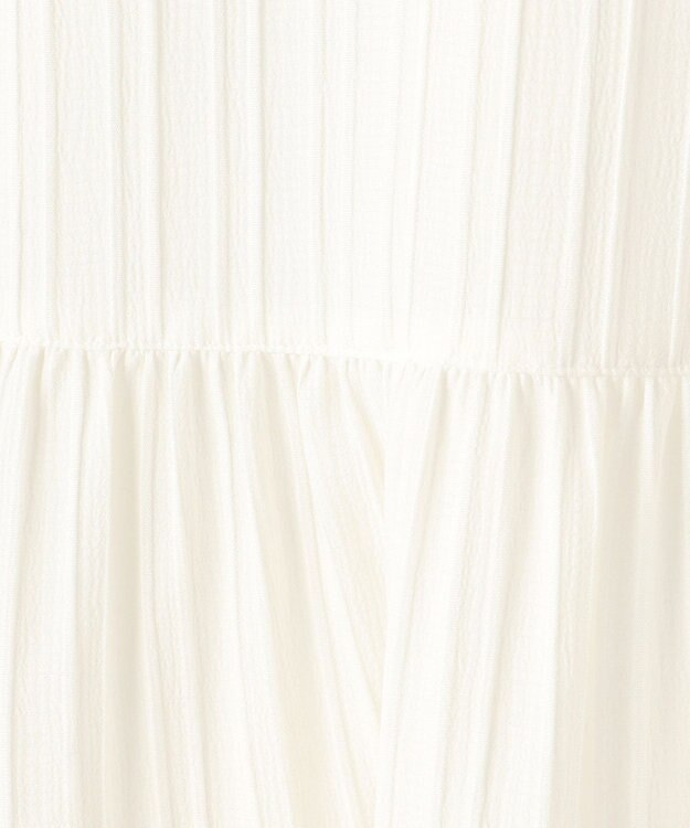 ANY SIS S 【洗える】ジャガードペプラム ブラウス オフ