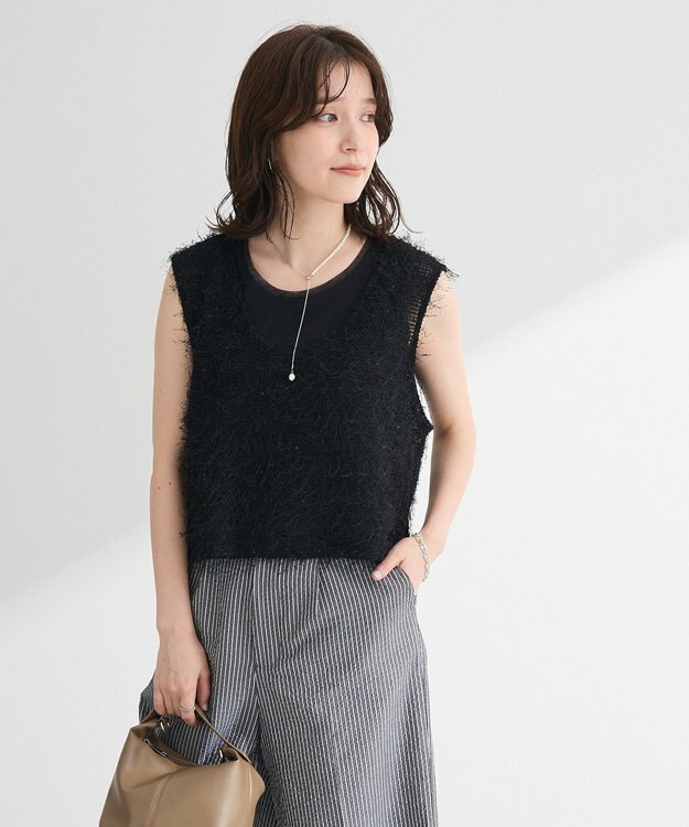 Green Parks チュールドッキングタンクトップ Khaki