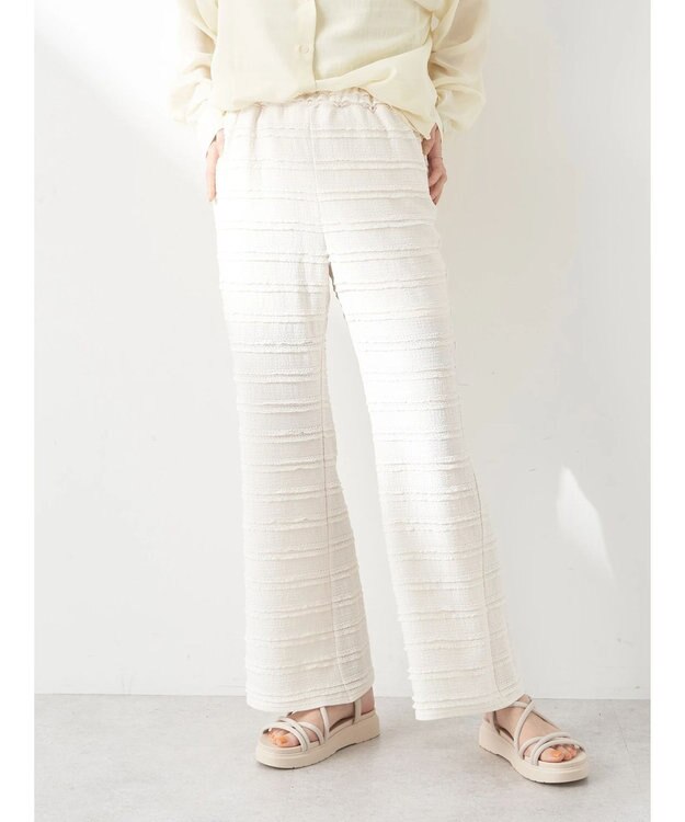 earth music&ecology レースパンツ Off White