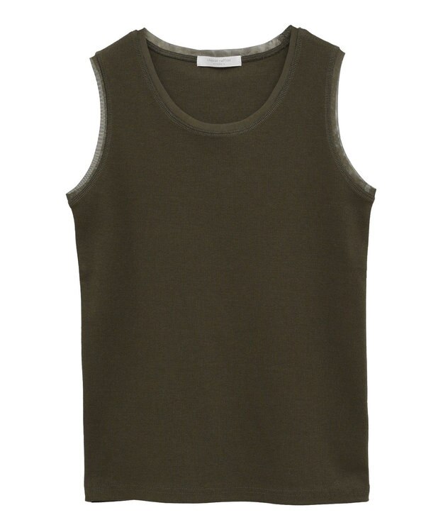 Green Parks チュールドッキングタンクトップ Khaki