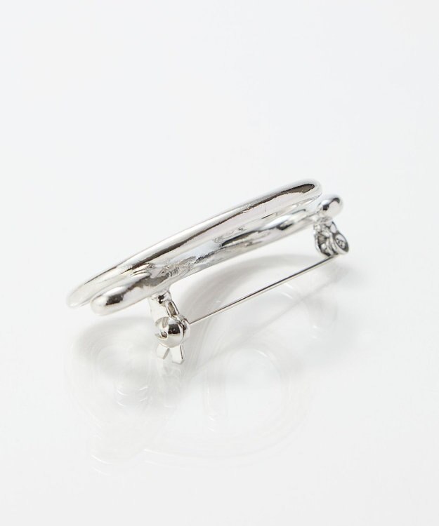 Phoebe ニュアンスメタルブローチ　シルバー シルバー