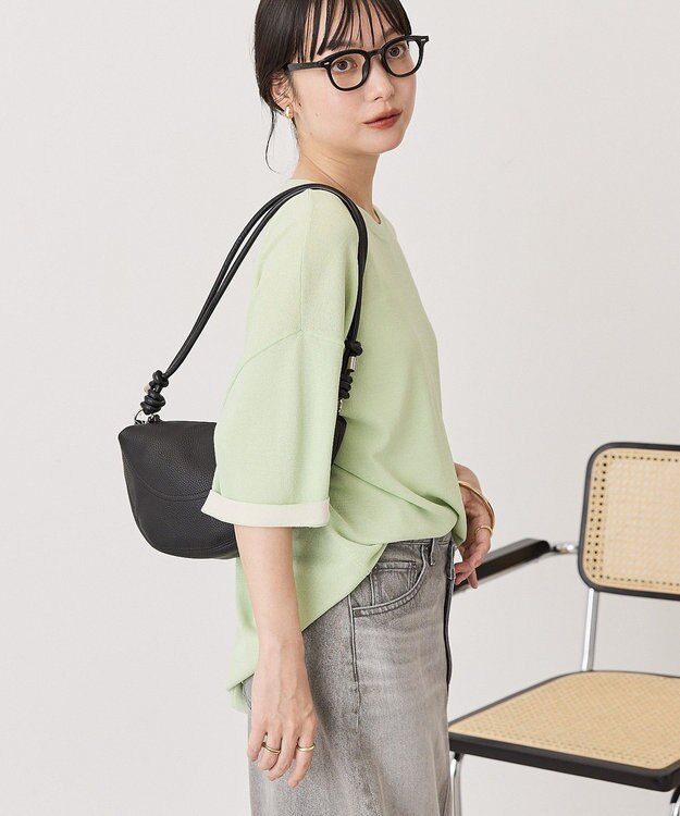 AMERICAN HOLIC 配色コクーンシルエットニット Light Green