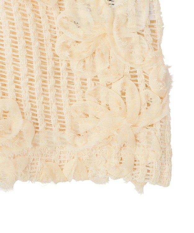 AMERICAN HOLIC 【選べる丈】Ｖネックレースベスト Ivory