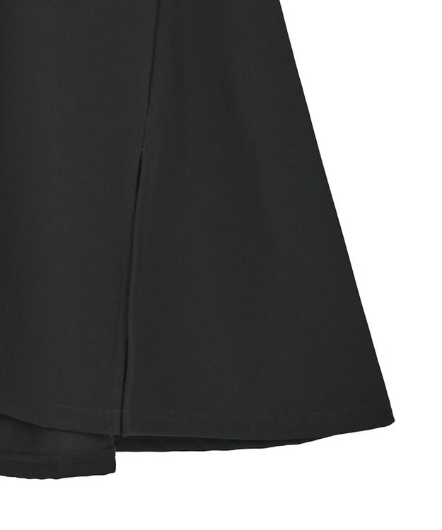 Green Parks リップルフレアベスト Black