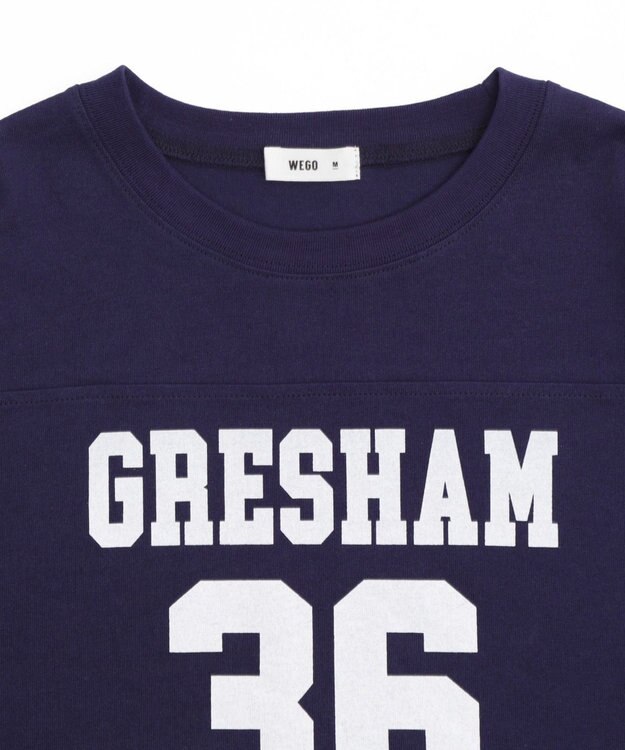 WEGO ナンバリングショートT ネイビー