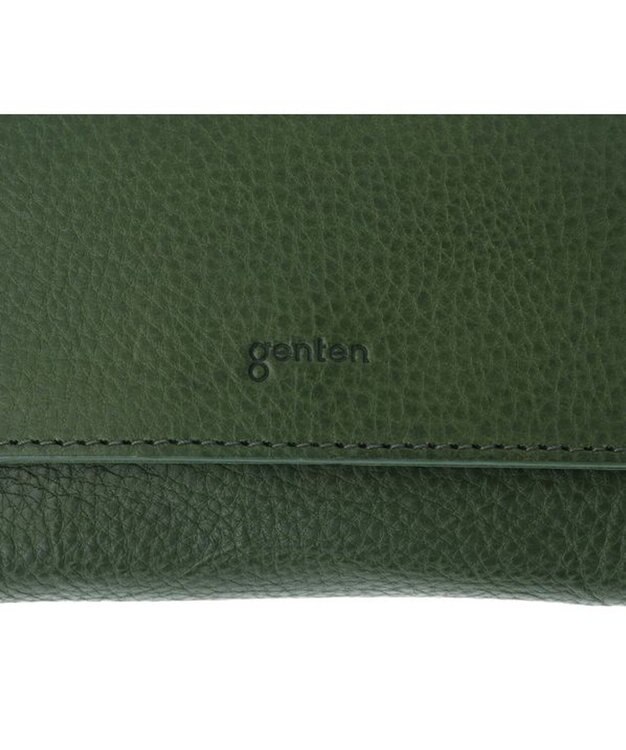 genten ミネルヴァ2 2つ折り財布外ボックス グリーン