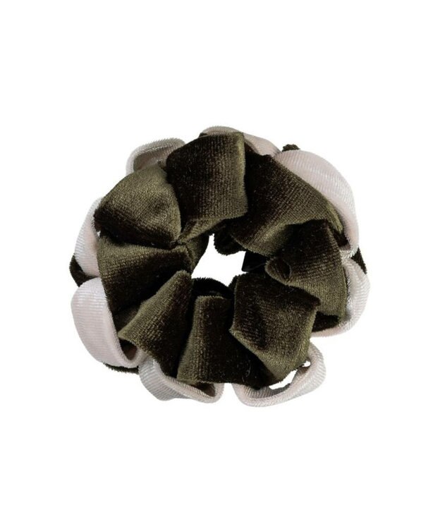 ACCA ベルベット ループシュシュ カーキ