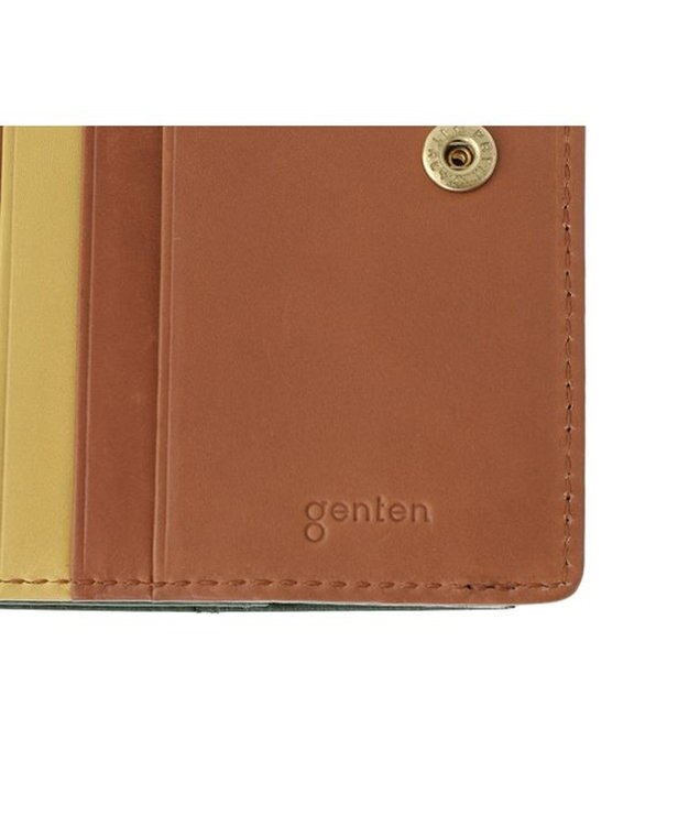 genten ミネルヴァ2 2つ折り財布外ボックス グリーン
