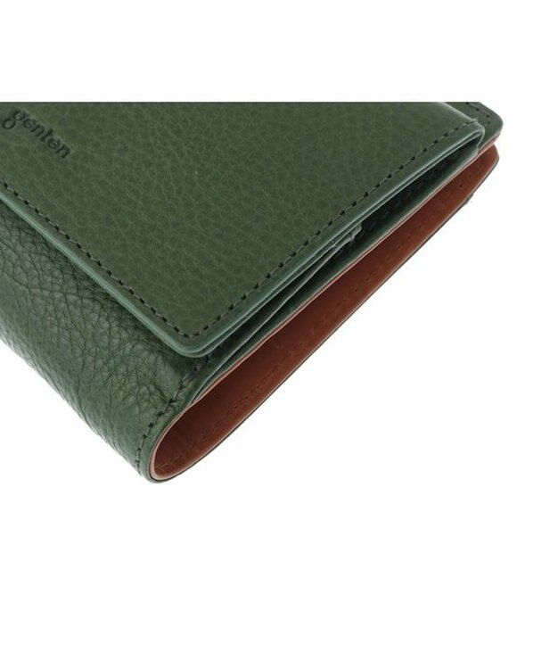 genten ミネルヴァ2 2つ折り財布外ボックス グリーン