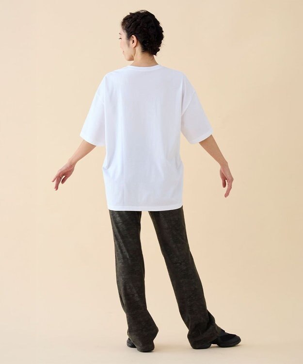 Chacott カモフラブーツカットパンツ ブラック