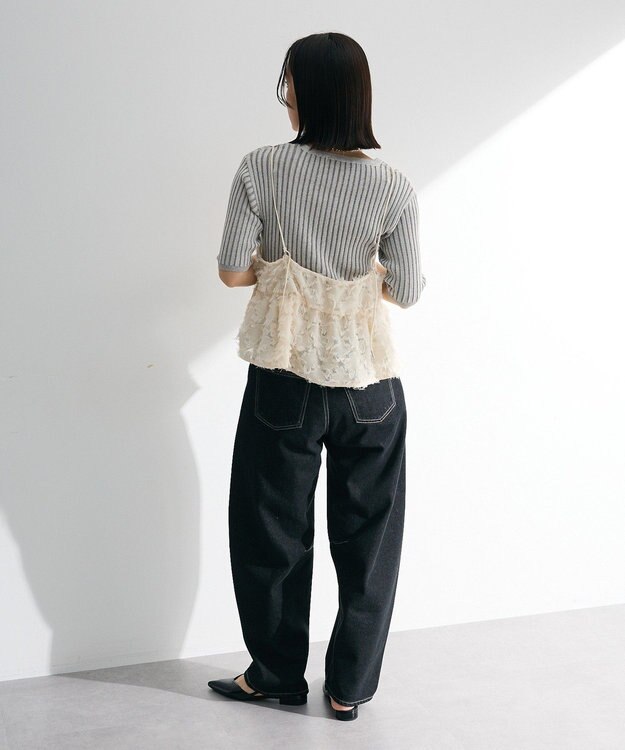 Green Parks シャギーキャミビスチェ Ivory