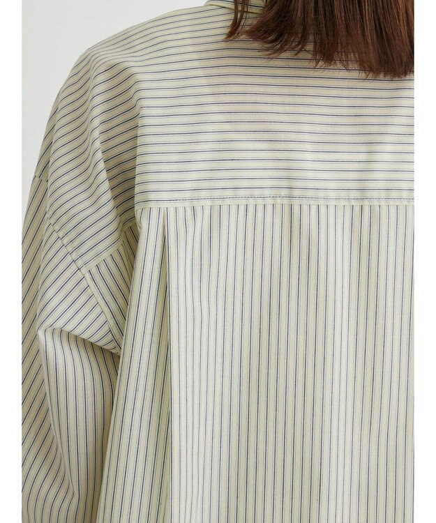 Green Parks ゆったり衿つきシャツ Stripe