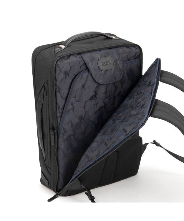 ZERO HALLIBURTON  Z PACK LTD DN ビジネスリュック  B4サイズ 15.6インチPCPC収納 18/23L 脱着ポーチ エキスパンド 81743 ブラック