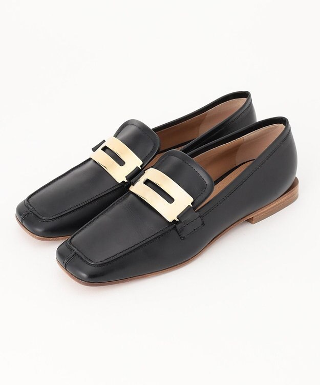 23区 PELLICO スクエアトゥ ローファー ブラック系