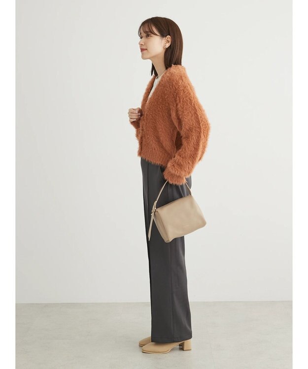 Green Parks ・Ｐｅｔｉｔ　Ｆｌｅｕｒ　シャギーニットカーディガン Orange