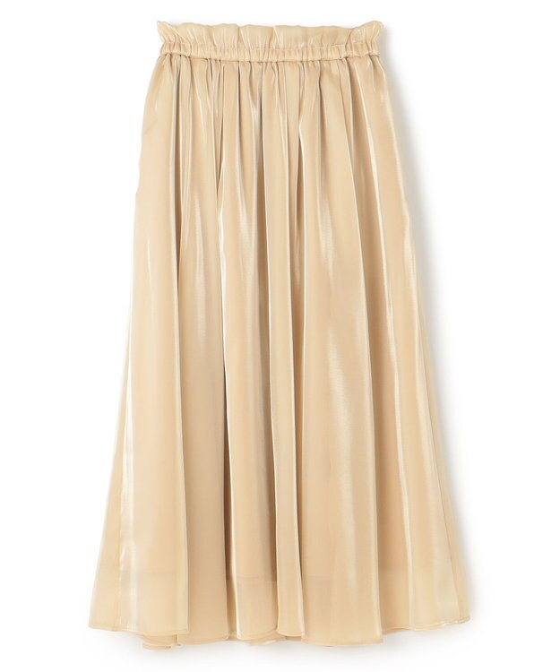 uncrave 【手洗い可】ブライトシャンブレー スカート（uncrave STANDARD） クリームイエロー