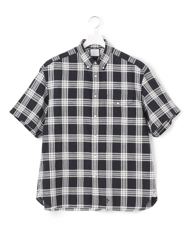 J.PRESS YORK STREET 【UNISEX】マドラスチェック ボタンダウンシャツ ブラック系4