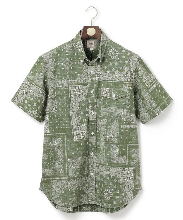 J.PRESS MEN ペイズリーバンダナプリント シャツ