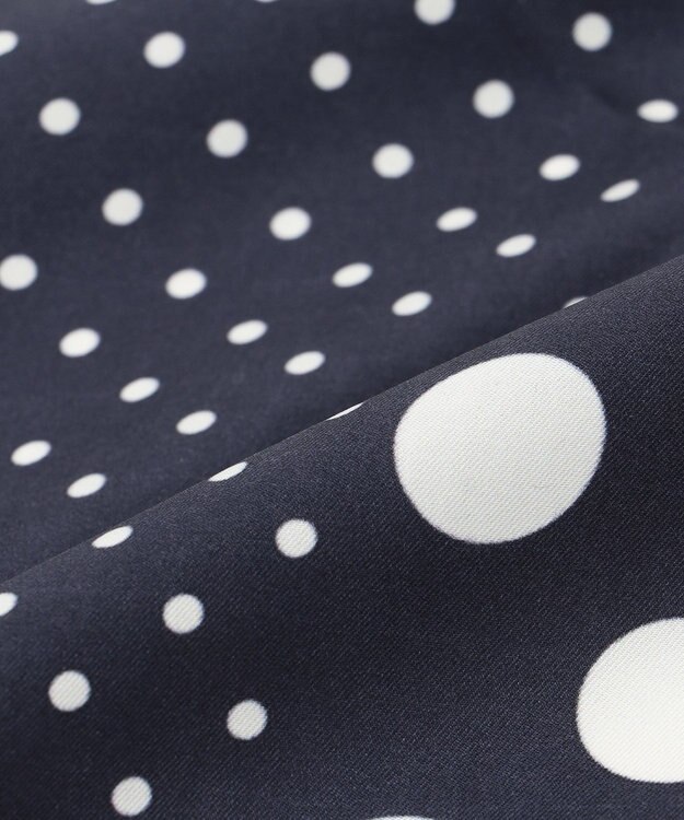 自由区 ドットロンバス スカーフ ネイビー系