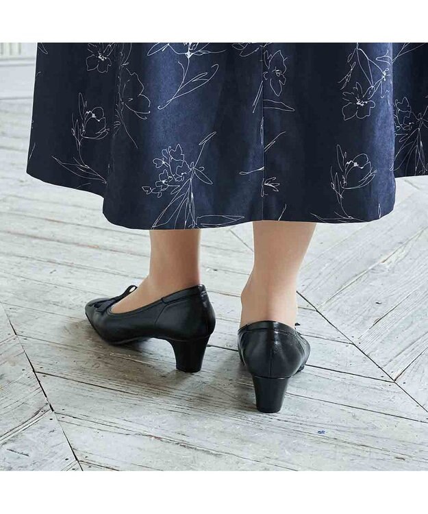 Riz raffinee <Riz raffinee>【３E】リボンパンプス ブラック