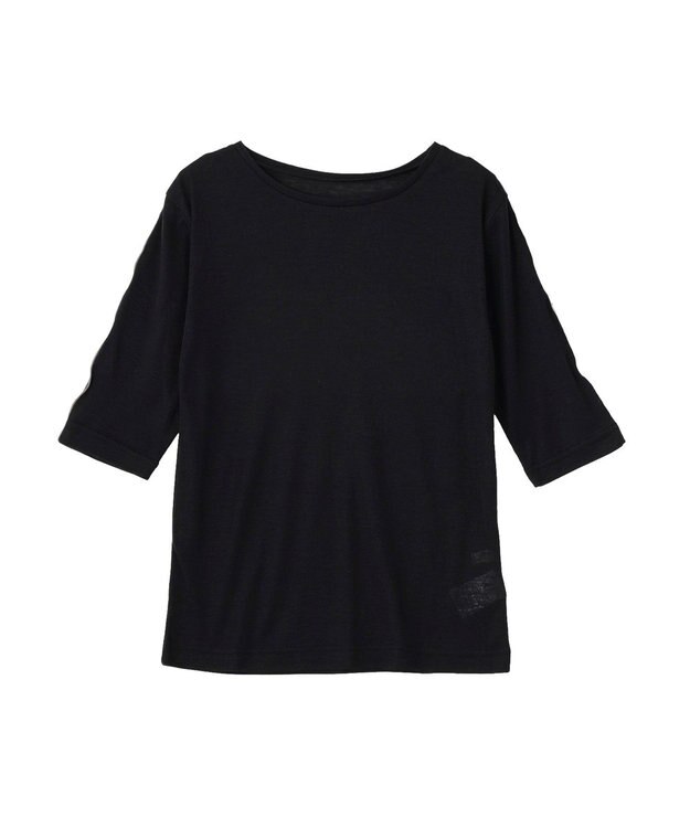 earth music&ecology ハイショクメロートップス Black