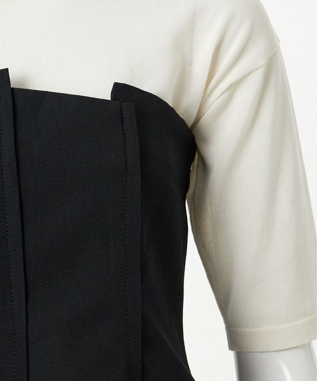 23区 【エステータ】ウールリネン ビスチェ ブラック系