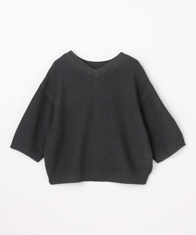 ANY ラミータッチニットT スレート