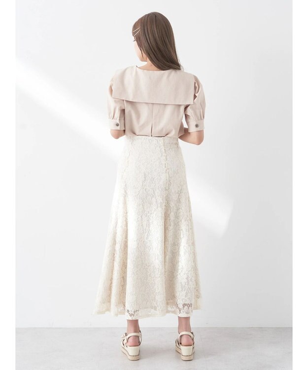 earth music&ecology レーススカート Ivory
