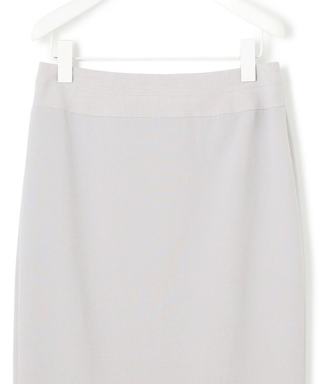 ICB 【接触冷感・速乾・防シワ・洗える】 レーヨンライクトロ タイトスカート ライトグレー系