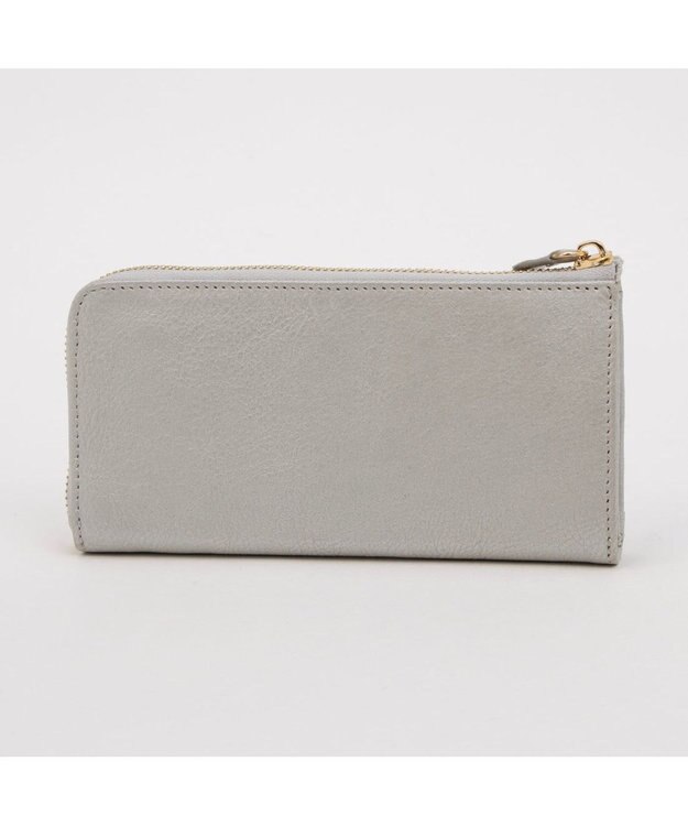 UNBILLION アトランタ ATLANTA / 牛革L字ファスナー長財布 シルバーグレー